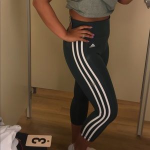 New olive green adidas leggings